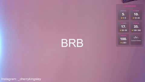 Cherrykingsley online show from February 19, 2025, 2:23 pm