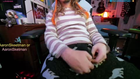 Snapshot of aaronskeetman chatting on January 12, 2025, 1:16 pm Aaron Skeetman online show from January 12, 2025, 1:16 pm