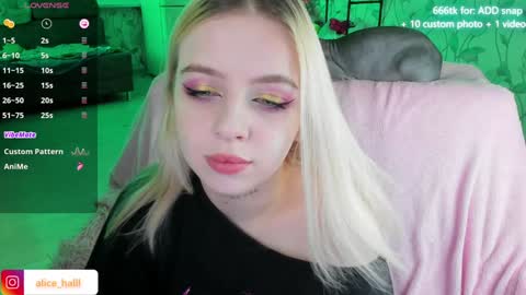 Snapshot of alice_halle chatting on December 13, 2024, 8:26 pm alice_halle online show from December 13, 2024, 8:26 pm