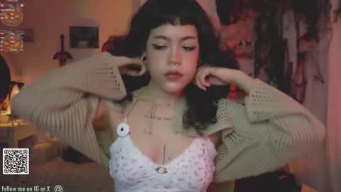 Snapshot of blushing_nymph chatting on October 14, 2025, 2:56 am Im Nym Justa nymph on twitter and IG online show from October 14, 2025, 2:56 am