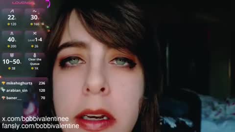 Bobbi Valentine online show from December 2, 2025, 12:05 am