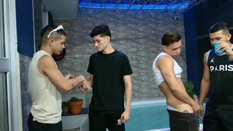 Snapshot of boysgang_sex chatting on January 22, 2025, 11:34 am Angelo Mark Fernando Taylor online show from January 22, 2025, 11:34 am