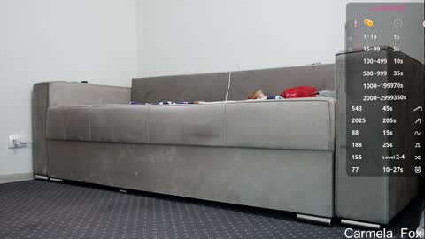 Snapshot of carmela_fox chatting on October 18, 2025, 8:15 am Carmela online show from October 18, 2025, 8:15 am