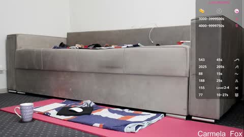 Snapshot of carmela_fox chatting on October 27, 2025, 9:02 am Carmela online show from October 27, 2025, 9:02 am