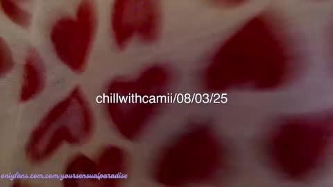 Snapshot of chillwithcamii chatting on March 8, 2025, 8:57 pm yoursensualparadise online show from March 8, 2025, 8:57 pm