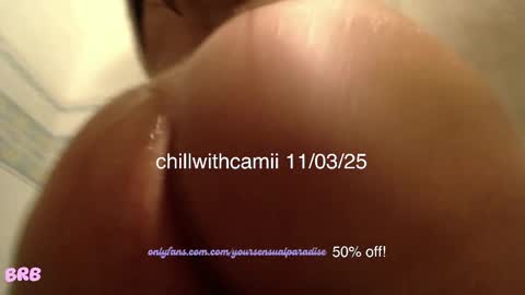 Snapshot of chillwithcamii chatting on March 11, 2025, 7:47 pm yoursensualparadise online show from March 11, 2025, 7:47 pm