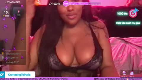 Snapshot of cummingtoparis chatting on December 11, 2024, 11:08 am Cumming To Mistress Isabella Cummings online show from December 11, 2024, 11:08 am