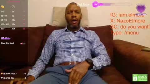 Snapshot of elmorenazogt chatting on January 31, 2025, 2:37 am My name is Elmore. Please say hello I like to chat with you. If you have requests or dirty talk please use tip online show from January 31, 2025, 2:37 am