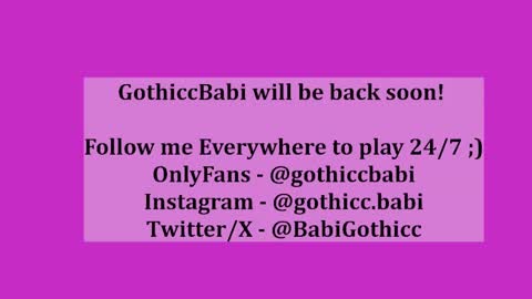 Snapshot of gothicc_babi chatting on December 31, 2024, 3:12 am Gothicc Babi online show from December 31, 2024, 3:12 am