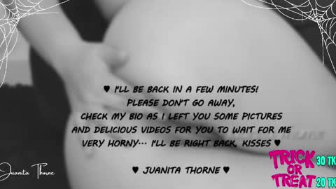  JUANITA THORNE 2 online show from October 26, 2025, 8:37 pm