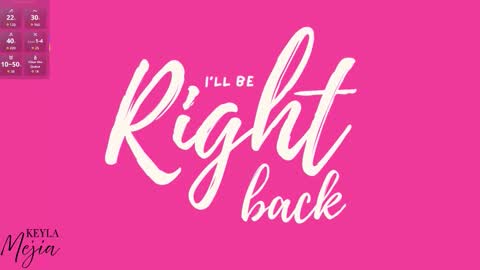 Snapshot of keyla_mejia chatting on October 20, 2025, 1:00 pm Keyla online show from October 20, 2025, 1:00 pm