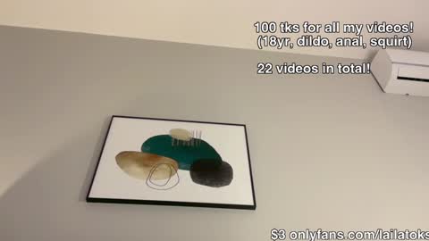Snapshot of lailatoks chatting on December 21, 2024, 3:36 am lailatoks - TIP 100 tks  get all my videos 22 VIDEOS SQUIRT PUSSY DILDO online show from December 21, 2024, 3:36 am