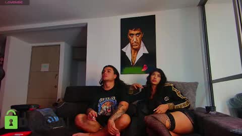 Snapshot of latin_couple77 chatting on February 10, 2025, 9:25 am Sara y Andy online show from February 10, 2025, 9:25 am