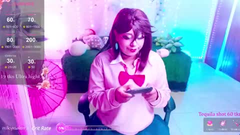 Snapshot of milkysakura chatting on February 20, 2025, 3:01 am Abby Lilia online show from February 20, 2025, 3:01 am