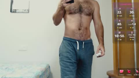 Snapshot of myhairymacho chatting on October 24, 2025, 8:00 am Juan  OF  myhairymacho online show from October 24, 2025, 8:00 am
