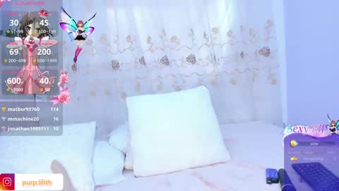 Snapshot of purplelilith3 chatting on February 25, 2025, 7:36 pm Purple Lilith online show from February 25, 2025, 7:36 pm