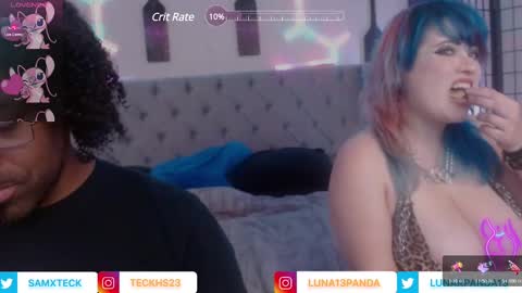 Snapshot of samandbrat chatting on March 12, 2025, 12:53 am Join us -   and    online show from March 12, 2025, 12:53 am