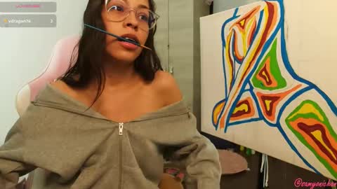 Snapshot of samyonichan chatting on December 6, 2024, 4:58 am Special show on 17 december and 23 UwU online show from December 6, 2024, 4:58 am