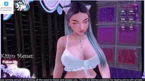 Snapshot of sassykittyn chatting on November 19, 2025, 6:13 am Sassy Sami Kittyn online show from November 19, 2025, 6:13 am