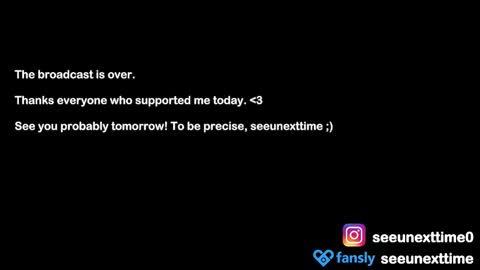Snapshot of seeunexttime chatting on January 12, 2025, 5:56 am Jess online show from January 12, 2025, 5:56 am