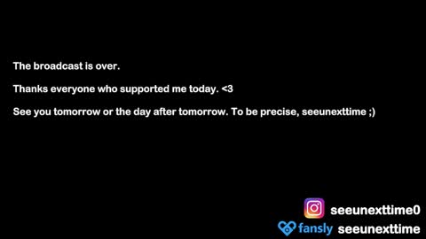 Snapshot of seeunexttime chatting on February 3, 2025, 5:51 am Jess online show from February 3, 2025, 5:51 am