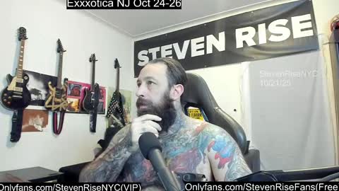 Snapshot of stevenrisenyc chatting on October 22, 2025, 12:38 pm StevenRiseNYC online show from October 22, 2025, 12:38 pm