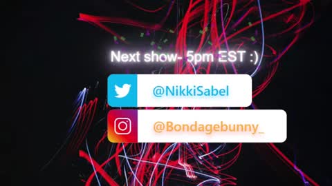 Snapshot of sufferbunny chatting on January 17, 2025, 10:12 pm Nikki Sabel online show from January 17, 2025, 10:12 pm