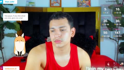 Snapshot of teddy_cowboy chatting on February 12, 2025, 11:07 am Follow me on Twitter boys ryder and instagram teddyscoot 12 online show from February 12, 2025, 11:07 am