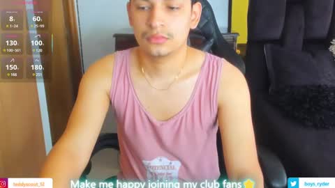 Snapshot of teddy_cowboy chatting on February 26, 2025, 12:14 pm Follow me on Twitter boys ryder and instagram teddyscoot 12 online show from February 26, 2025, 12:14 pm