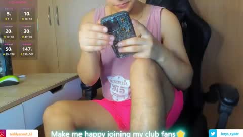 Snapshot of teddy_cowboy chatting on March 10, 2025, 3:20 pm Follow me on Twitter boys ryder and instagram teddyscoot 12 online show from March 10, 2025, 3:20 pm