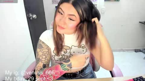 Snapshot of venussx_x chatting on September 25, 2025, 6:44 pm Venus MY BDAY 29 SEPT online show from September 25, 2025, 6:44 pm