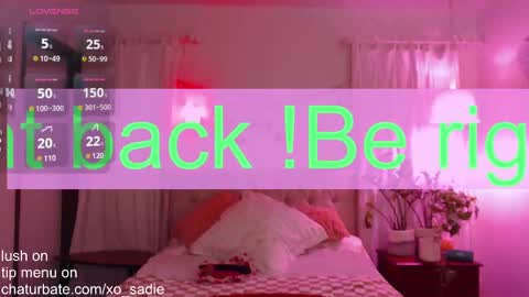 Snapshot of xo_sadie chatting on February 2, 2025, 7:52 am Xo Sadie online show from February 2, 2025, 7:52 am