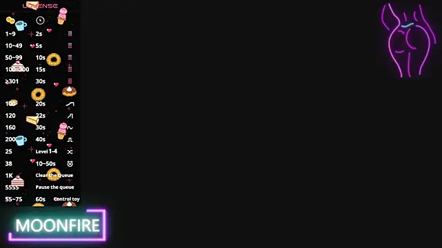 moonfiredancer online show from January 21, 2025, 6:34 pm