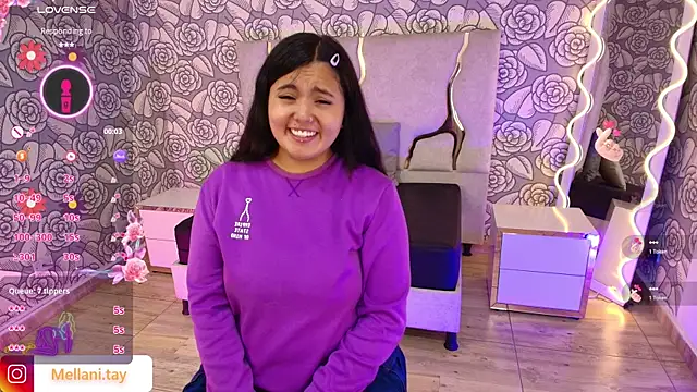 Snapshot of Mellani_tay chatting on February 6, 2025, 3:06 am Mellani tay online show from February 6, 2025, 3:06 am