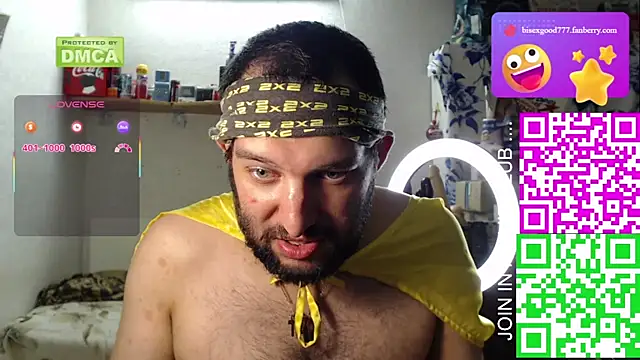 BISEXGOOD777 online show from October 11, 2025, 8:51 pm