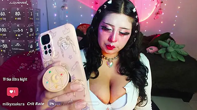 MilkyXSakura online show from November 19, 2025, 4:34 am