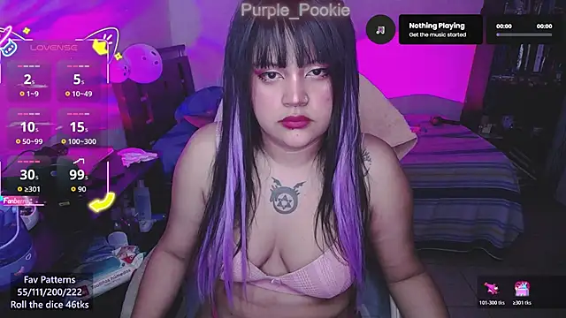 Purple Pookie online show from November 28, 2025, 2:58 am