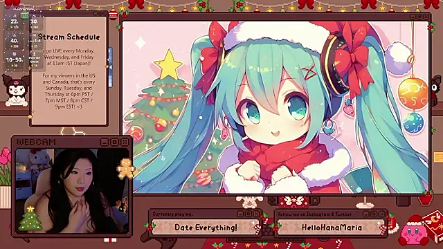 HanaMaria online show from December 22, 2025, 2:19 am