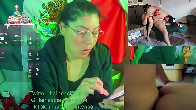 Snapshot of LaInsaciableIntensa chatting on February 6, 2025, 11:26 pm LaInsaciableIntensa online show from February 6, 2025, 11:26 pm