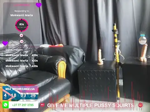 Snapshot of MySweetAngelsSA chatting on October 24, 2025, 12:56 pm MySweetAngelsSA online show from October 24, 2025, 12:56 pm