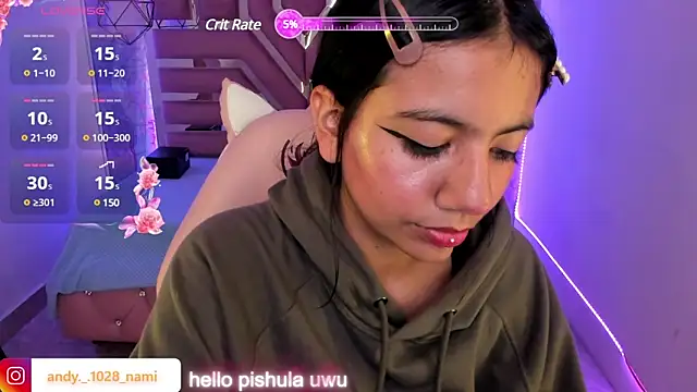 Snapshot of Nami_usagi chatting on February 15, 2025, 3:50 pm Nami usagi online show from February 15, 2025, 3:50 pm