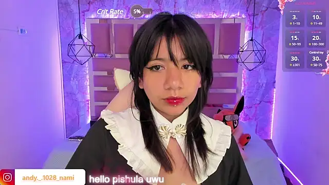 Snapshot of Nami_usagi chatting on February 27, 2025, 2:54 pm Nami usagi online show from February 27, 2025, 2:54 pm