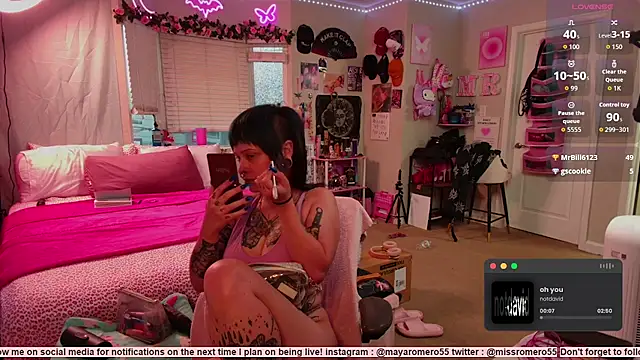 Snapshot of MissRomero chatting on September 11, 2025, 1:49 am MissRomero online show from September 11, 2025, 1:49 am