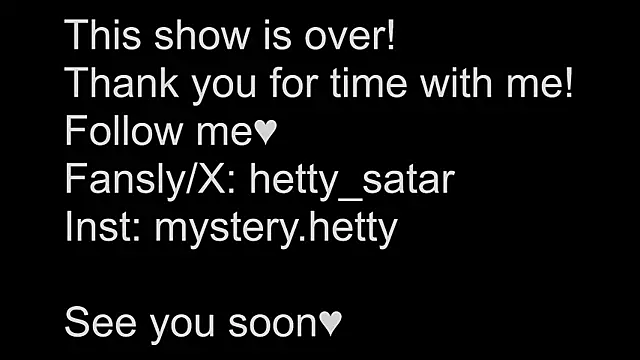Hetty satar online show from January 30, 2025, 1:44 am